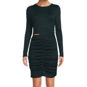 Walter Baker Gloriana Knitted Bodycon Dress Women's SM Hunter Green Formal